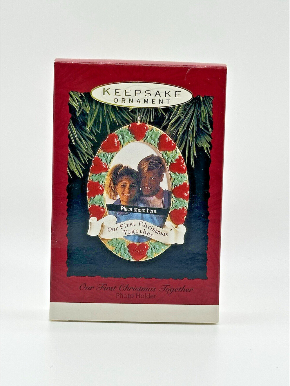 1993 Hallmark Keepsake Acrylic Ornament Our First Christmas Together